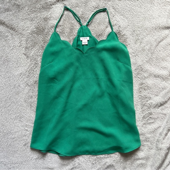 J.Crew Green Tank Top - Picture 1 of 4